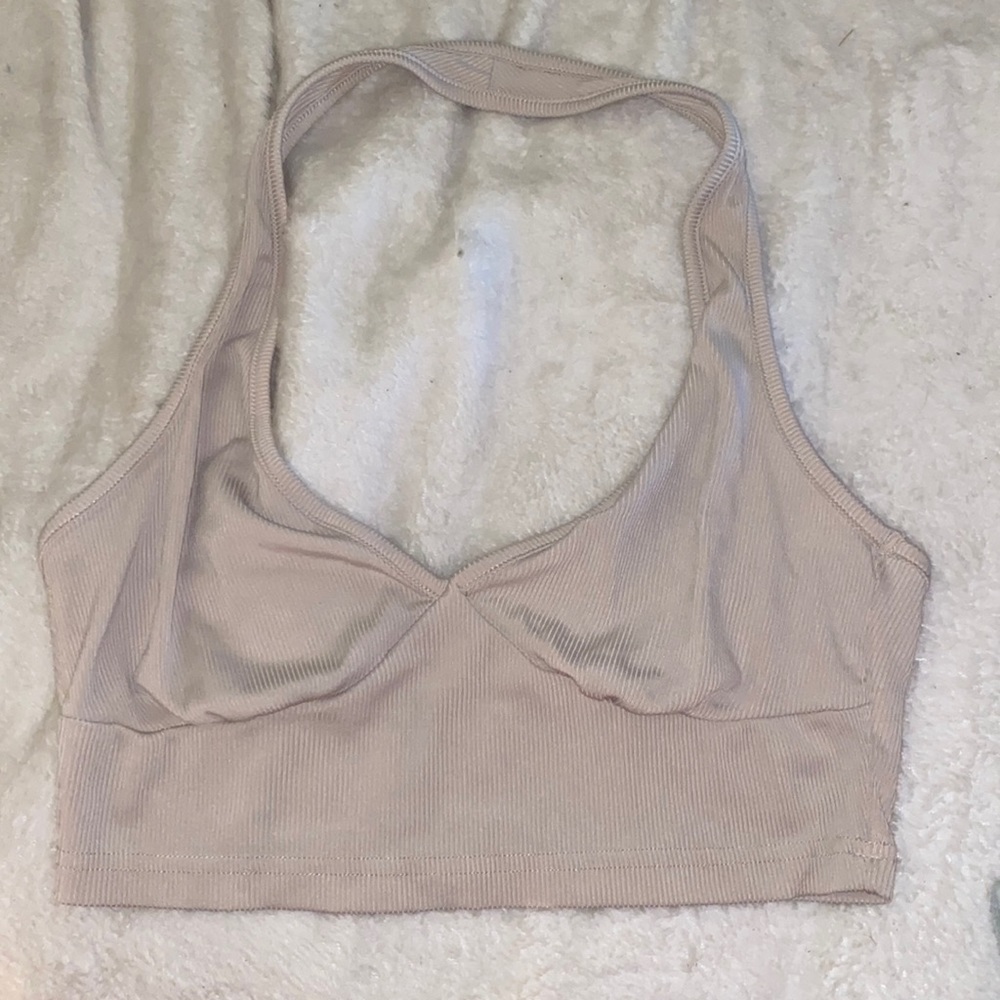 Halter neck top beige!!!